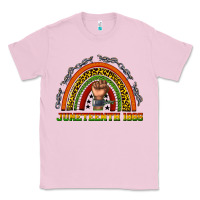 Bubblegum Pink juneteenth 1865 rainbow Classic Tee - texasbilliewilder