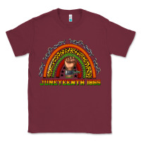 Burgundy juneteenth 1865 rainbow Classic Tee - texasbilliewilder