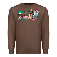 Chestnut cat  coffee cup Premium Sweatshirt - AdoDesignShop