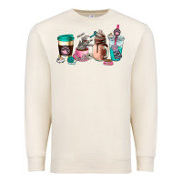 Sandshell cat  coffee cup Premium Sweatshirt - AdoDesignShop