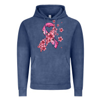 Pink Cancer Ribbon Vintage Hoodie | Teevron