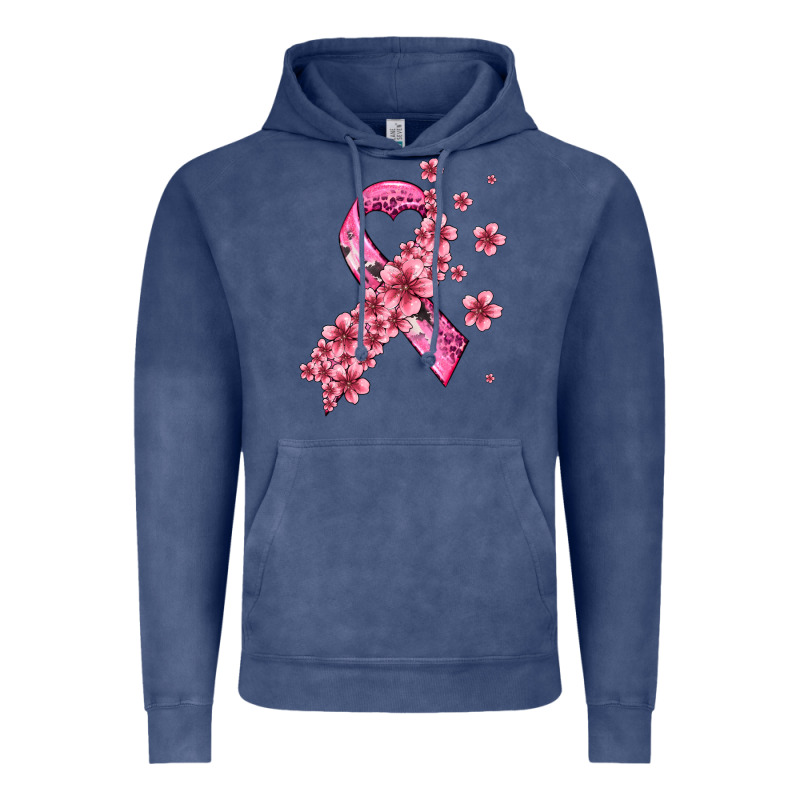 Pink Cancer Ribbon Vintage Hoodie by AdoDesignShop | Teevron