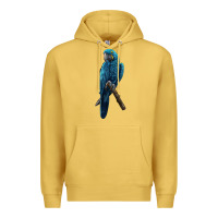 Antique Gold Hyacinth Macaw Premium Hoodie - LillyAllenDesigns