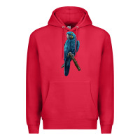Cardinal Hyacinth Macaw Premium Hoodie - LillyAllenDesigns