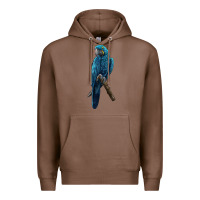 Chestnut Hyacinth Macaw Premium Hoodie - LillyAllenDesigns