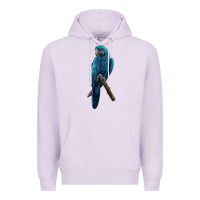 Lilac Hyacinth Macaw Premium Hoodie - LillyAllenDesigns