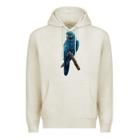 Oatmeal Heather Hyacinth Macaw Premium Hoodie - LillyAllenDesigns