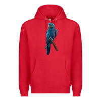 Red Hyacinth Macaw Premium Hoodie - LillyAllenDesigns