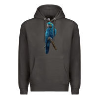 Smoke Hyacinth Macaw Premium Hoodie - LillyAllenDesigns