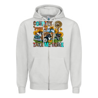 Dove Grey country roads take me home Zipper Hoodie - Zillion Design Studio