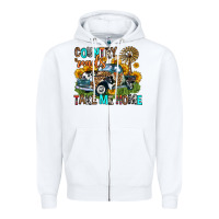 White country roads take me home Zipper Hoodie - Zillion Design Studio