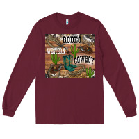 Burgundy western rodeo Long Sleeve Tee - RanaPortraitStore