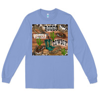 Colony Blue western rodeo Long Sleeve Tee - RanaPortraitStore