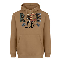 Toasted Coconut race life Heavyweight Hoodie - CowhideDigitalArt