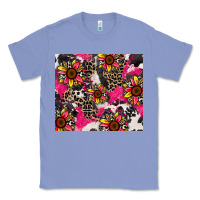 Colony Blue sunflower cowhide Classic Tee - Zillion Design Studio