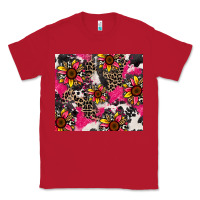 Red sunflower cowhide Classic Tee - Zillion Design Studio