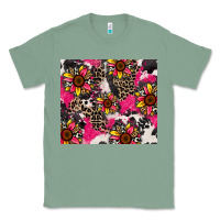 Sage sunflower cowhide Classic Tee - Zillion Design Studio