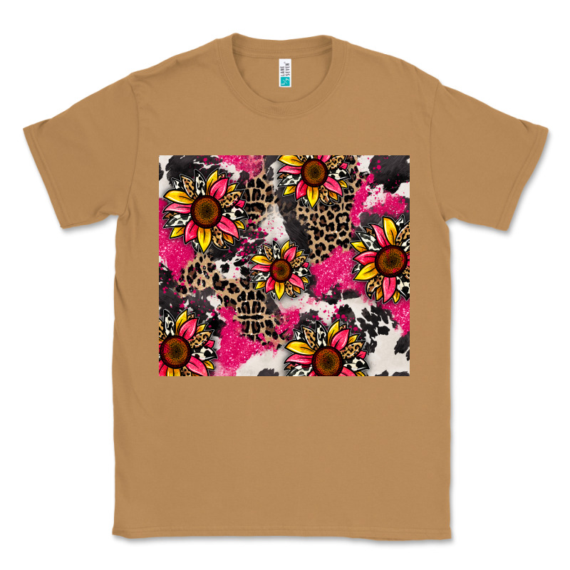 Sunflower Cowhide Classic Tee by Zillion Design Studio | Teevron