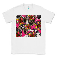 White sunflower cowhide Classic Tee - Zillion Design Studio