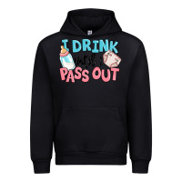 Black i drink until i pass out baby Urban Hoodie - MaliasSmallBusiness