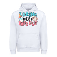 White i drink until i pass out baby Urban Hoodie - MaliasSmallBusiness