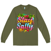 Army Green stay salty Long Sleeve Tee - RanaPortraitStore