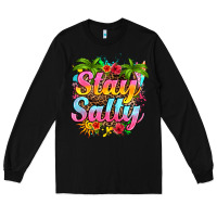 Black stay salty Long Sleeve Tee - RanaPortraitStore