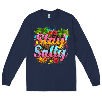 Navy stay salty Long Sleeve Tee - RanaPortraitStore