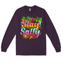 Plum stay salty Long Sleeve Tee - RanaPortraitStore
