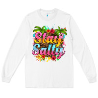 White stay salty Long Sleeve Tee - RanaPortraitStore