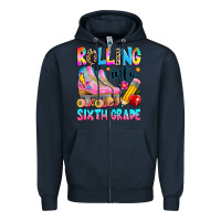 Navy rolling into sixth grade Zipper Hoodie - texasbilliewilder