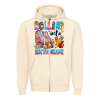 Sandshell rolling into sixth grade Zipper Hoodie - texasbilliewilder