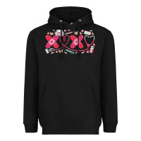 Black xoxo valentine Heavyweight Hoodie - RacoonDesign