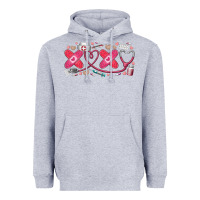 Heather Grey xoxo valentine Heavyweight Hoodie - RacoonDesign