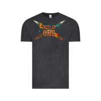 Vintage Black wild one with gemstone and sunflower Vintage Tee - Artiststas