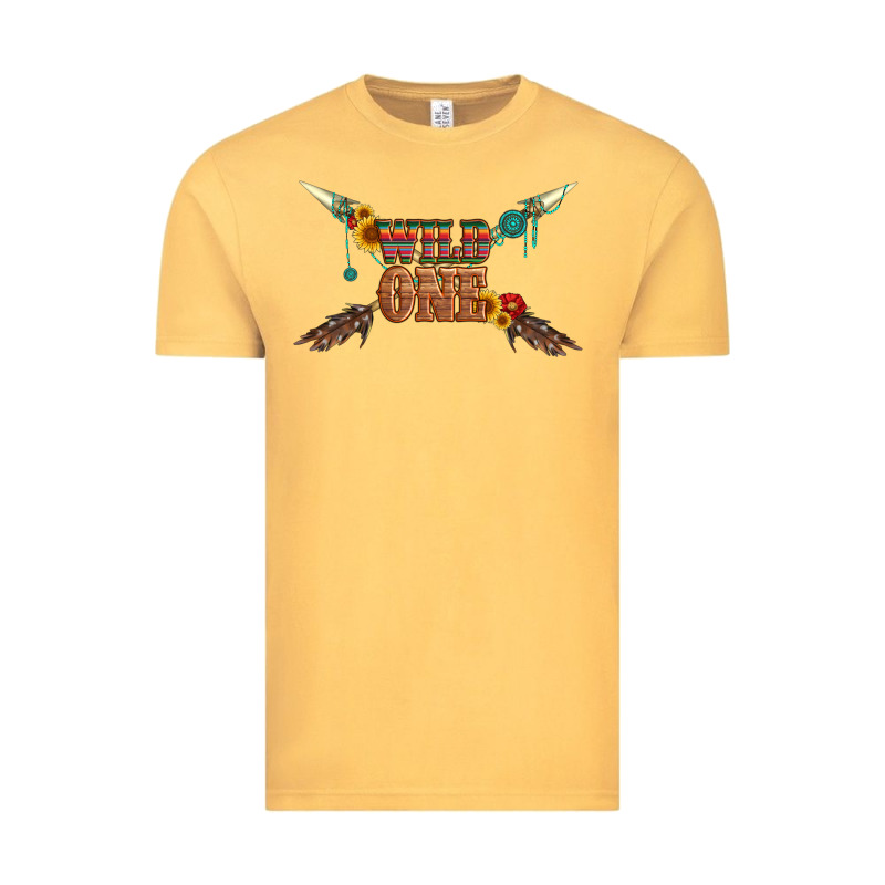 Wild One With Gemstone And Sunflower Vintage Tee by Artiststas | Teevron