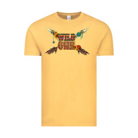 Vintage Mustard wild one with gemstone and sunflower Vintage Tee - Artiststas