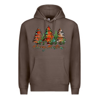 Coffee western christmas trees merry christmas Premium Hoodie - Jasminsmagicworld