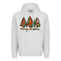 Dove Grey western christmas trees merry christmas Premium Hoodie - Jasminsmagicworld