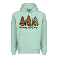 Seafoam western christmas trees merry christmas Premium Hoodie - Jasminsmagicworld