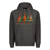 Smoke western christmas trees merry christmas Premium Hoodie - Jasminsmagicworld