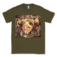 Army Green leopard cow Classic Tee - Zillion Design Studio