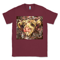 Burgundy leopard cow Classic Tee - Zillion Design Studio