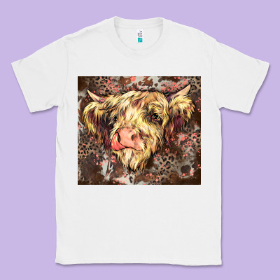 Classic Tee leopard cow