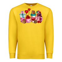 Lemon valentines day roses coffee cups Premium Sweatshirt - AdoDesignShop