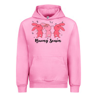 Fuchsia Pink easter bunny Urban Hoodie - MaliasSmallBusiness