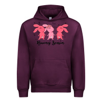 Mauve Wine easter bunny Urban Hoodie - MaliasSmallBusiness