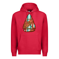 Cardinal turquoise serape tooled leather arrowhead Premium Hoodie - Jasminsmagicworld