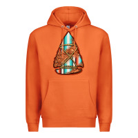 Carrot turquoise serape tooled leather arrowhead Premium Hoodie - Jasminsmagicworld