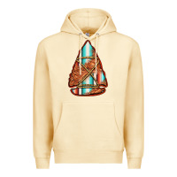 Pina Colada turquoise serape tooled leather arrowhead Premium Hoodie - Jasminsmagicworld